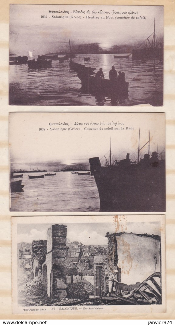 Salonique – Grèce - 3 Cartes Postales Différentes 1917 Et 1918 - Griechenland