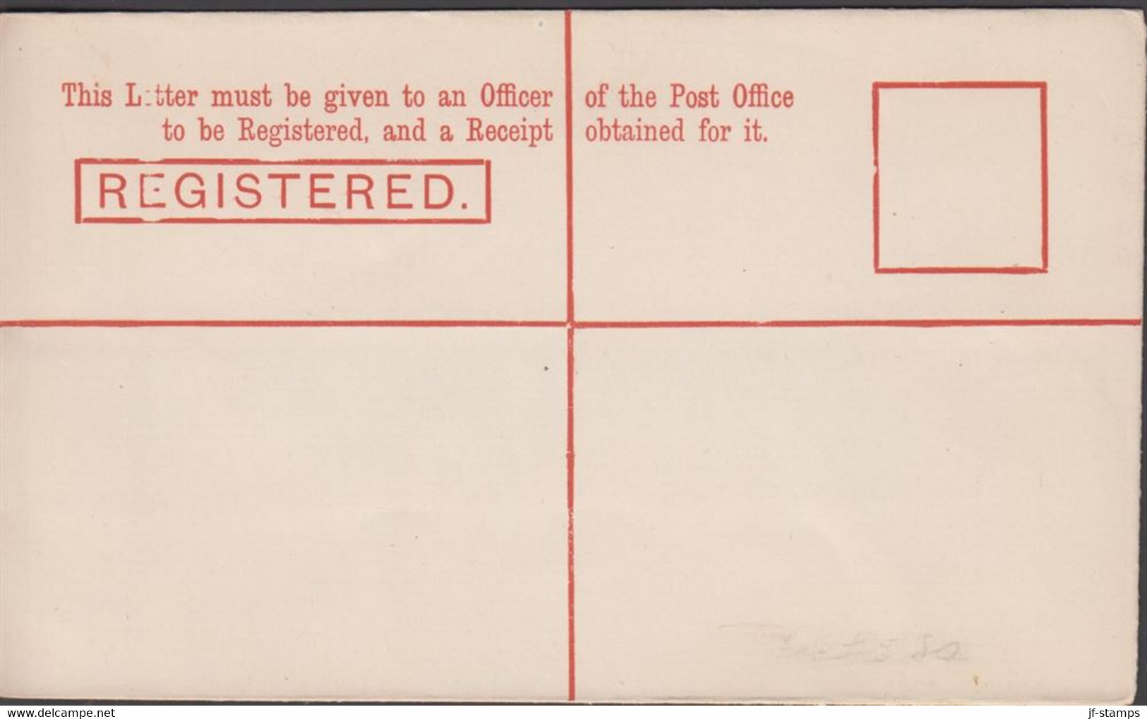 1890. VICTORIA THREEPENCE VICTORIA REGISTERED Envelope.  - JF430275 - Lettres & Documents