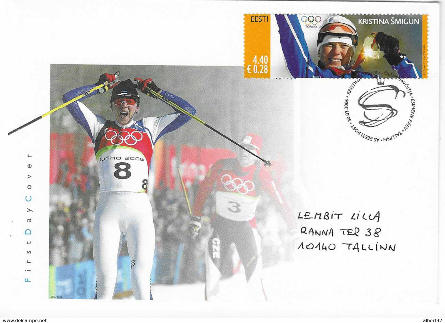 2010 Kristina Smigun (Estonie) Médaillée D'Or Aux Jeux Olympiques De Turin (Ski De Fond:Poursuite 15km,10 Km Dames) - Winter 2006: Torino