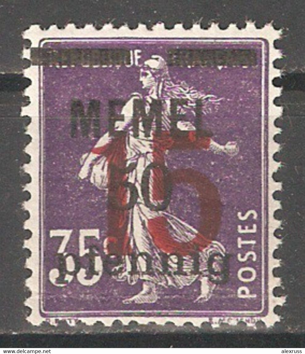 Memel 1921-22,Surcharged 15pf On 50pf On 35c, Sc 45,VF MNH**OG - Nuovi