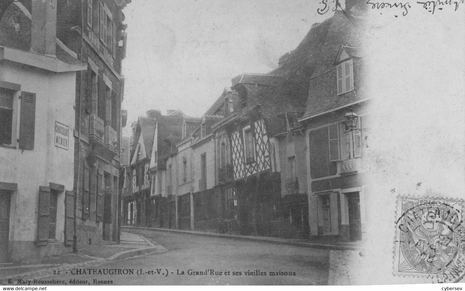 CHATEAUGIRON - La Grand'Rue Et Ses Vieilles Maisons - Carte Précurseur Rare - Châteaugiron