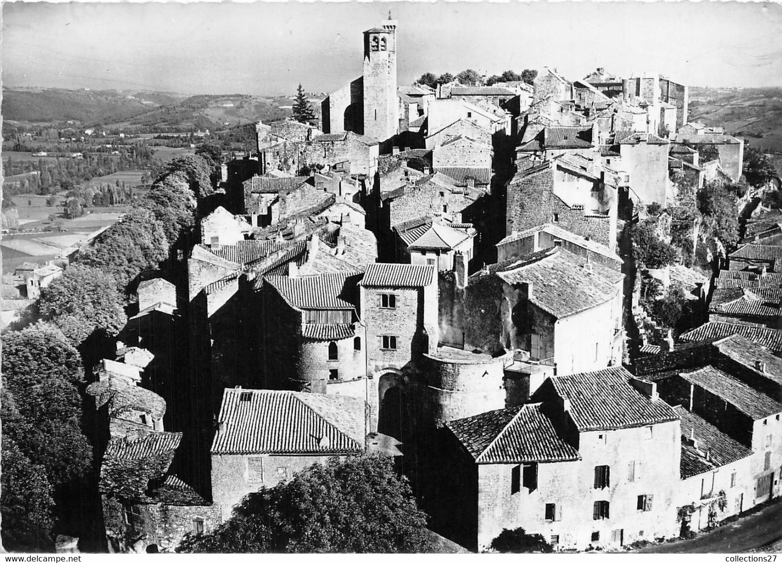 81-CORDES-SUR-CIEL- VUE D'AVION - Cordes