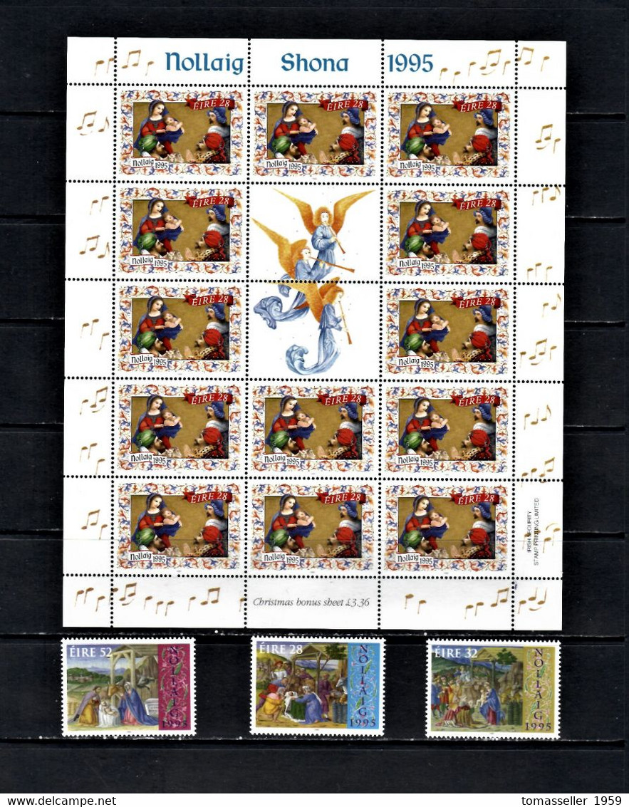 Ireland-1995 Full Year Set ( Stamps.+ S/s+booklets) -  25 Issues.MNH - Komplette Jahrgänge