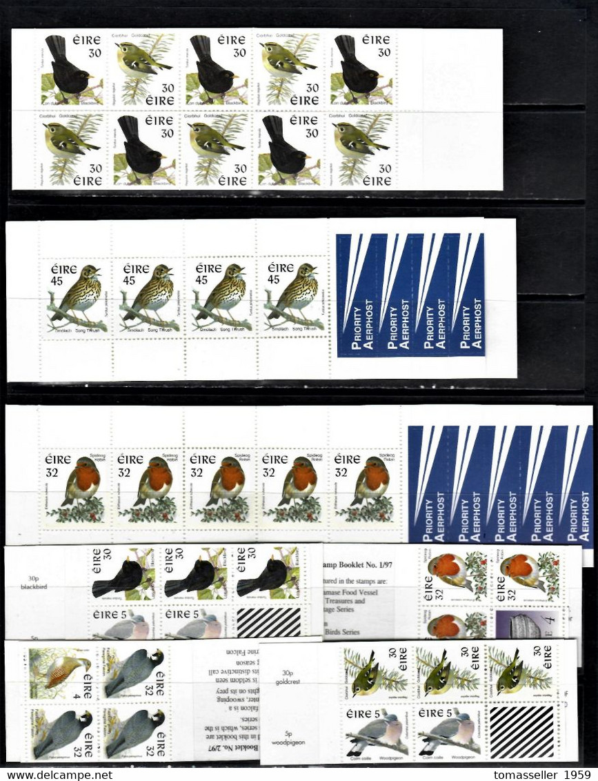 Ireland-1997-1999 - 7Birds Booklets.MNH - Années Complètes