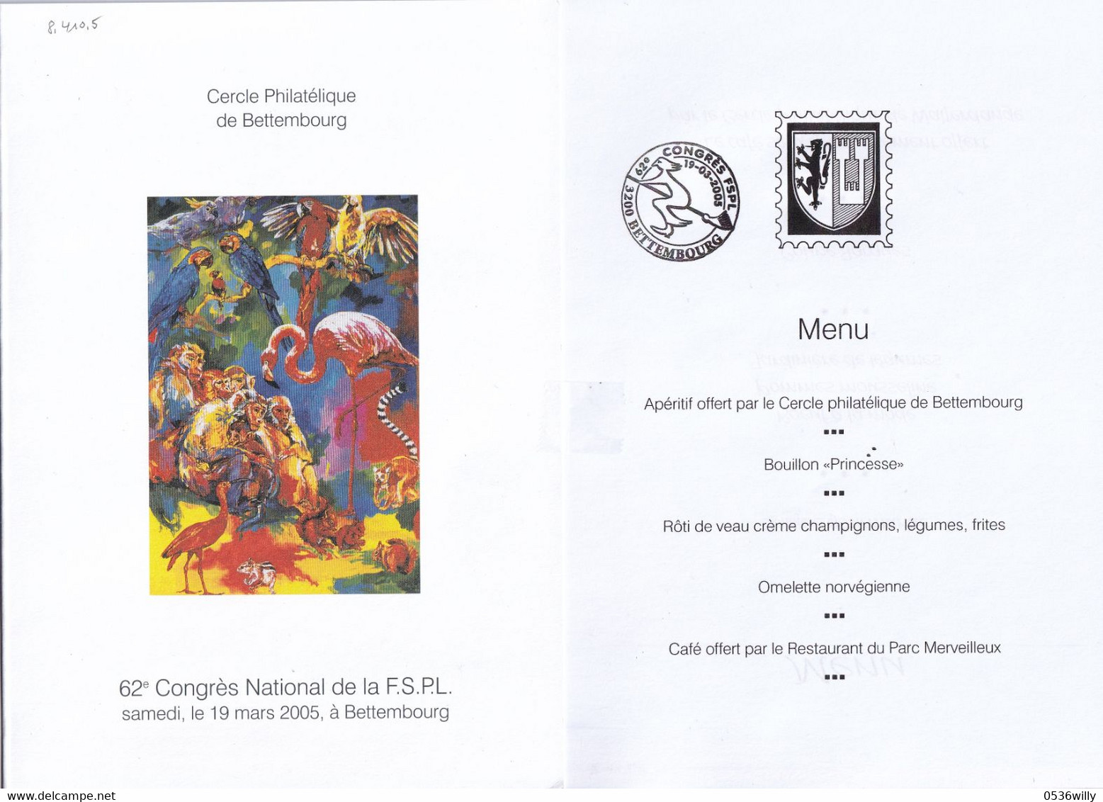 Bettembourg Congrès FSPL (8.410.5) - Covers & Documents