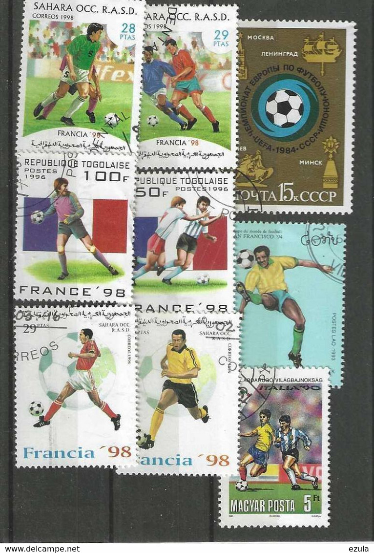 Timbres 6 De Francia 98 - Usados