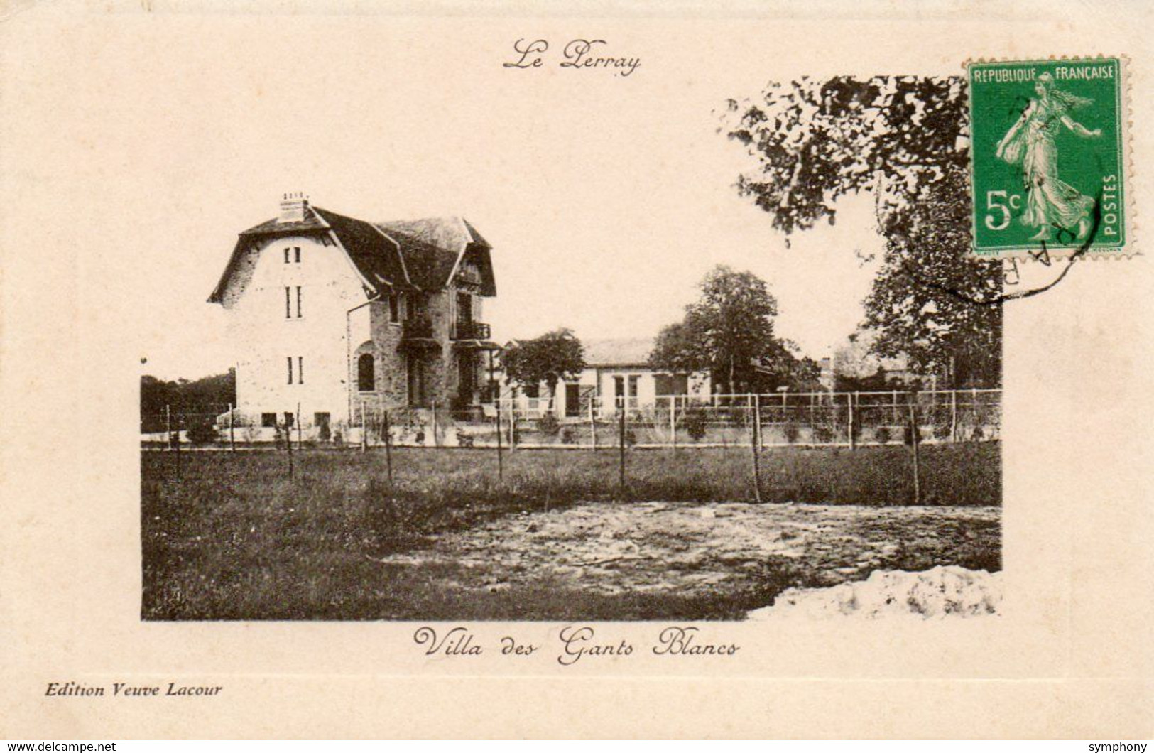 78. CPA - LE PERRAY - Villa Des Gants Blancs - 1916 - Scan Du Verso - - Le Perray En Yvelines