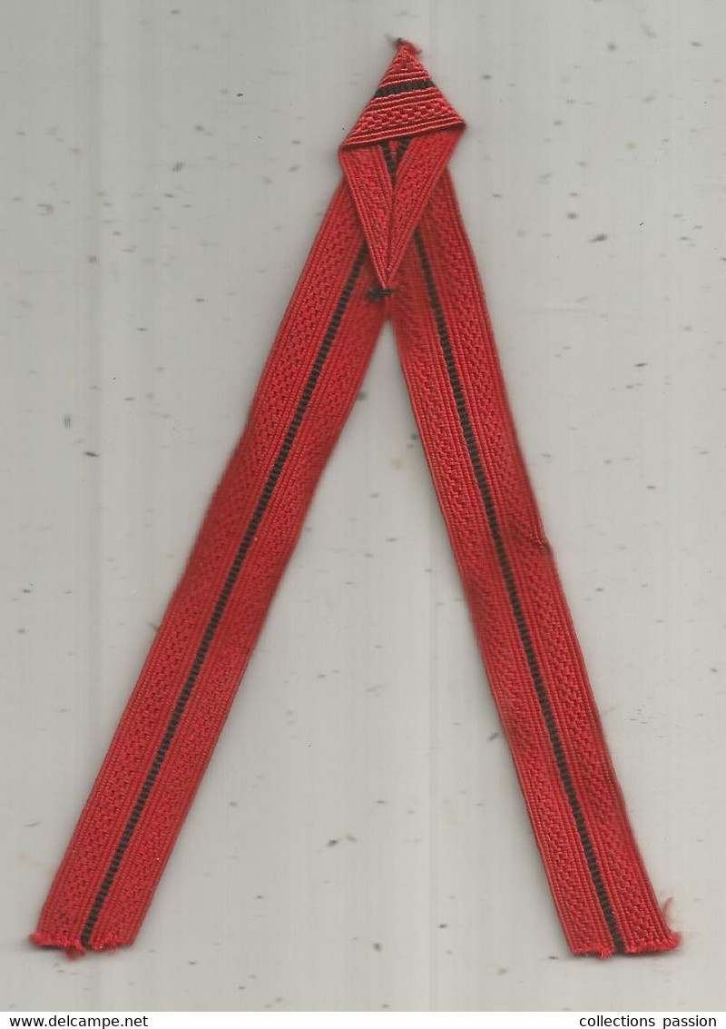 écusson Tissu , Militaria , Grade , 150 X 100 Mm ,rouge , 2 Scans - Patches