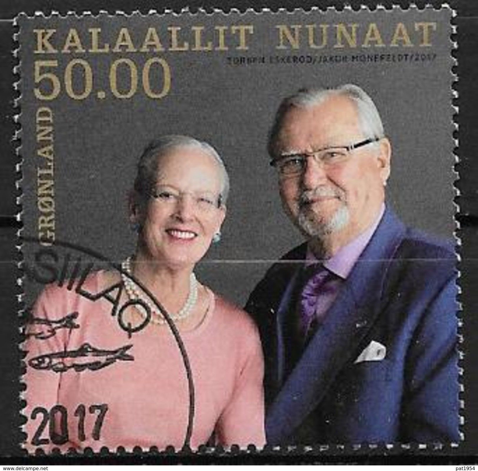 Groënland 2017, N°727 Oblitéré Noces D'or Mariage Royal - Used Stamps