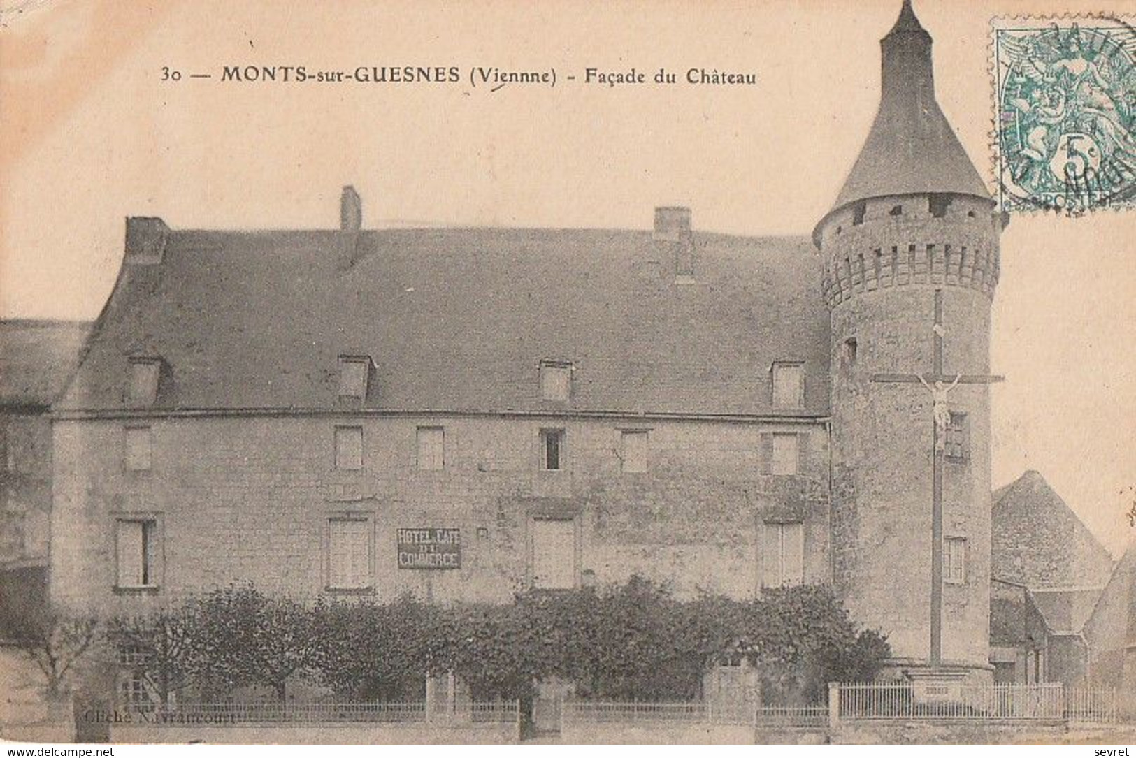 MONTS-SUR-GUESNES. - Façade Du Château - Monts Sur Guesnes