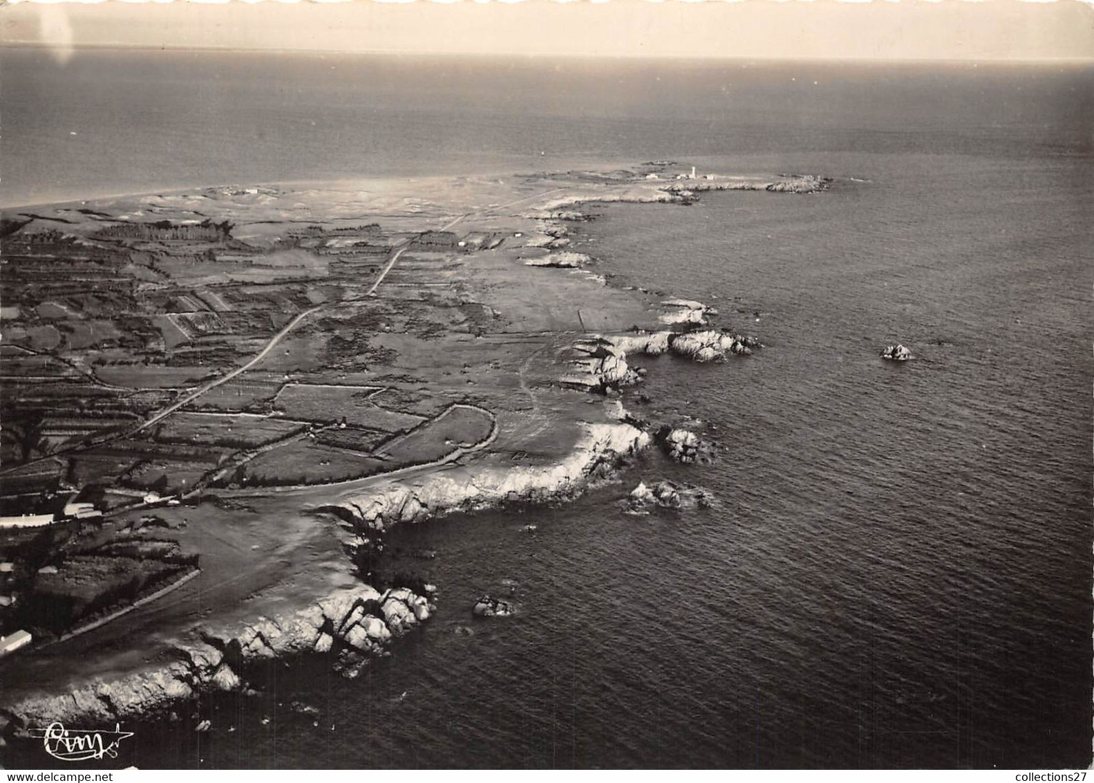 85-L'ILE-D'YEU- VUE AERIENNE SUR LA POINTE DES CORBEAUX CÔTE SAUVAGE - Ile D'Yeu