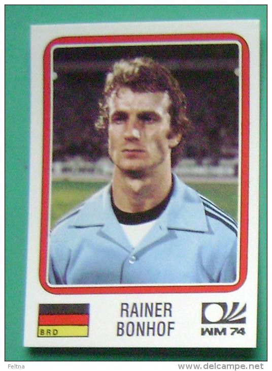 RAINER BONHOF GERMANY 1974 #64 PANINI FIFA WORLD CUP STORY STICKER SOCCER FUSSBALL FOOTBALL - Edición  Inglesa