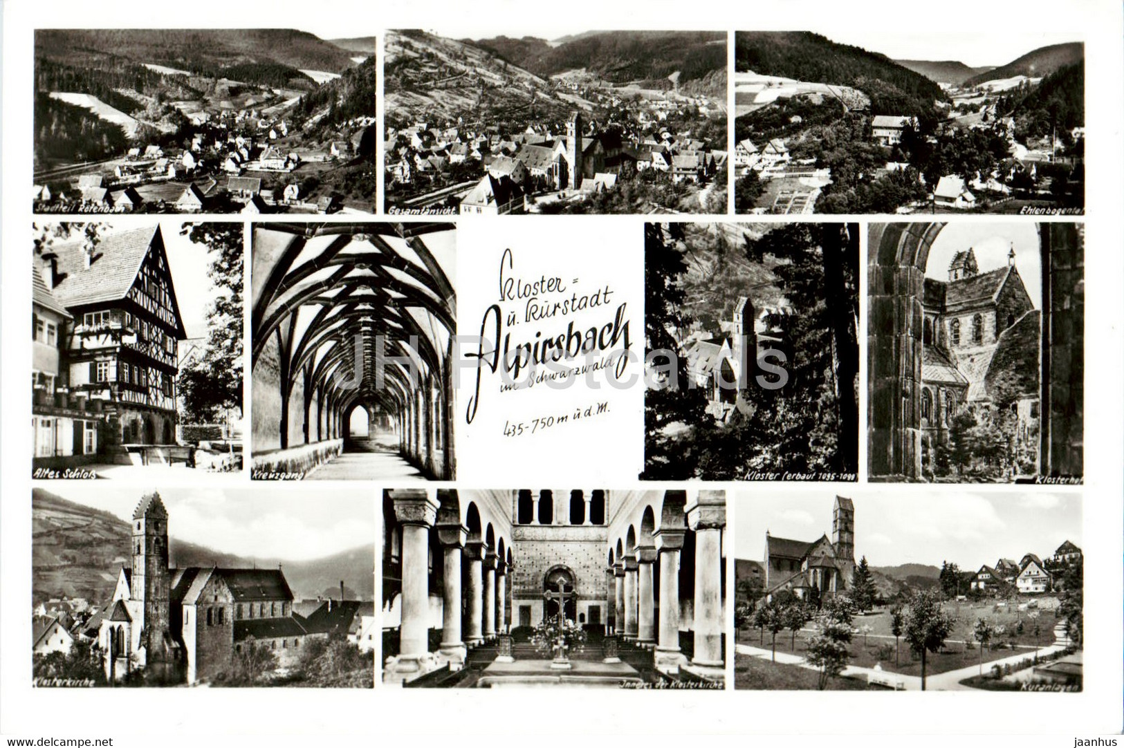 Kloster U Kurstadt Alpirsbach Im Schwarzwald - Old Postcard - Germany - Unused - Alpirsbach