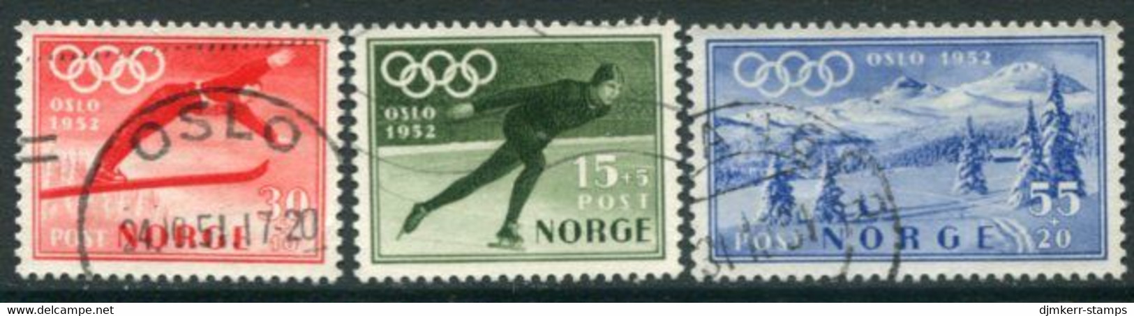 NORWAY 1951 Winter Olympic Games, Oslo Used.  Michel 372-74 - Usados