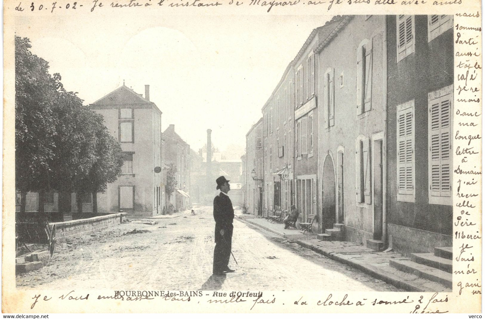 Carte POSTALE  Ancienne De BOURBONNE Les BAINS,  Rue D' Orfeuil - Bourbonne Les Bains