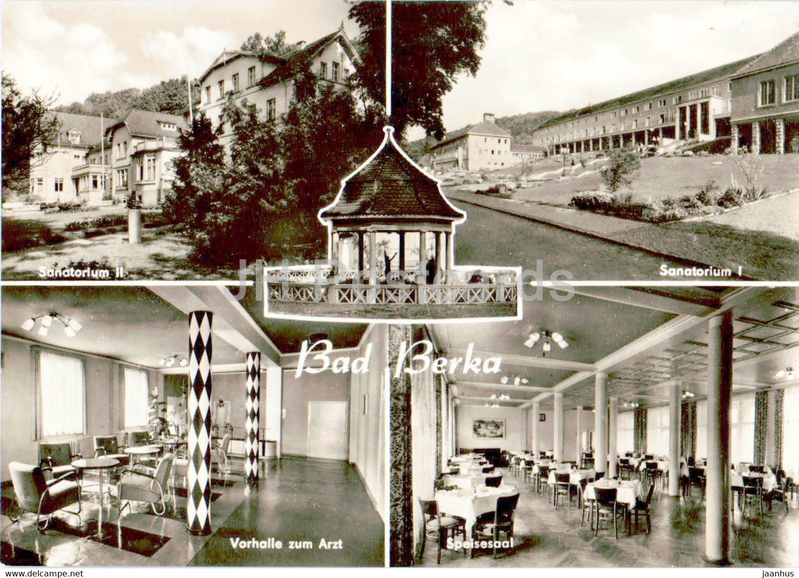 Bad Berka - Sanatorium II - Sanatorium I - Vorhalle Zum Arzt - Speisesaal - Old Postcard - 1968 - Germany DDR - Used - Bad Berka
