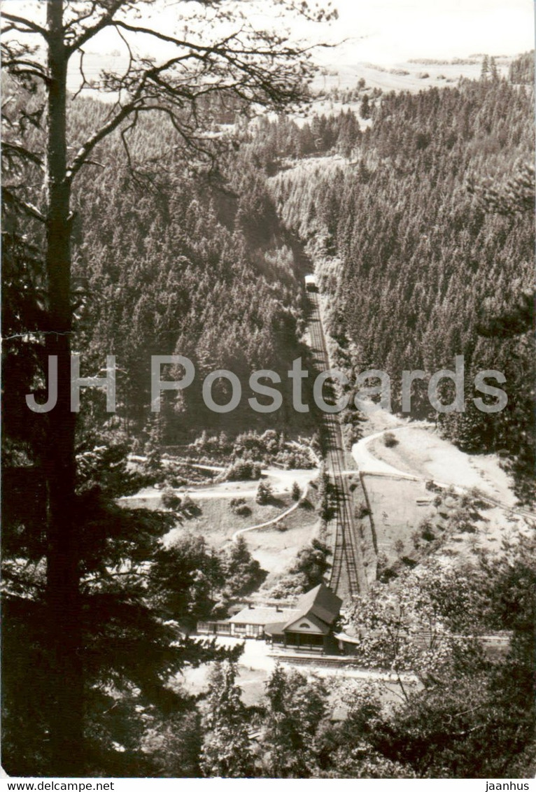 Oberweissbach - Bergbahn - Talstation - Funicular - Old Postcard - Germany DDR - Unused - Oberweissbach