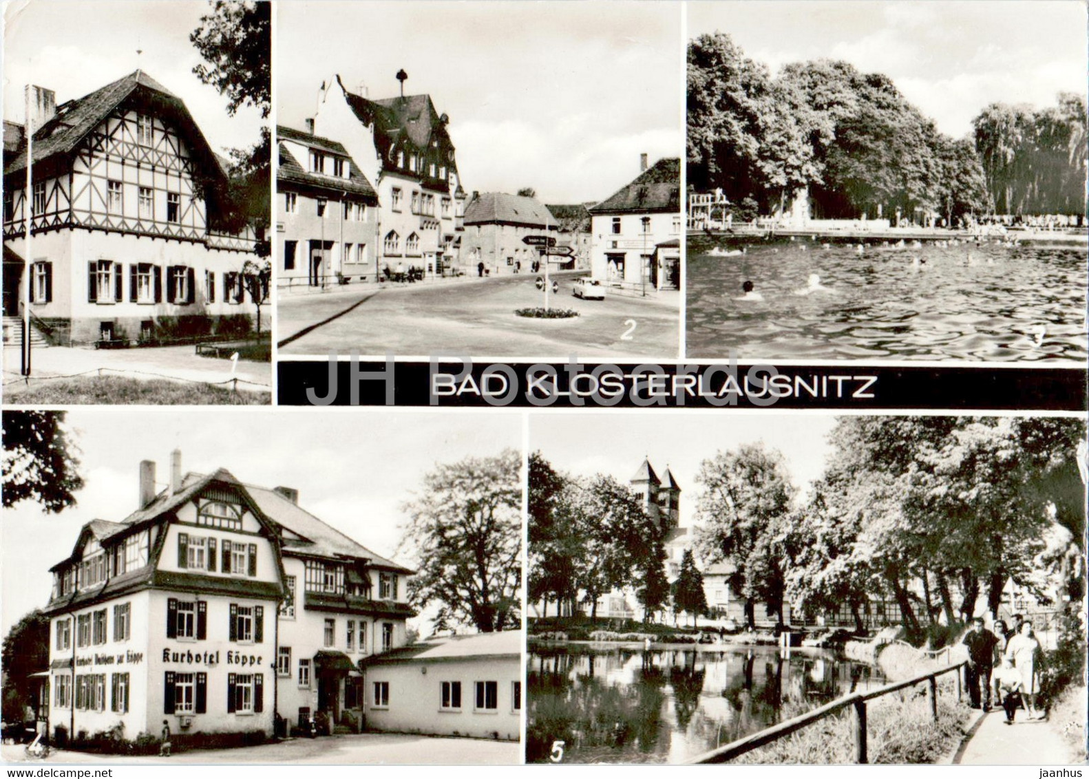 Bad Klosterlausnitz - Sanatorium Dr Friedrich Wolf - Am Markt - Bad - Kurhotel Koppe - 1982 - Germany DDR - Used - Bad Klosterlausnitz