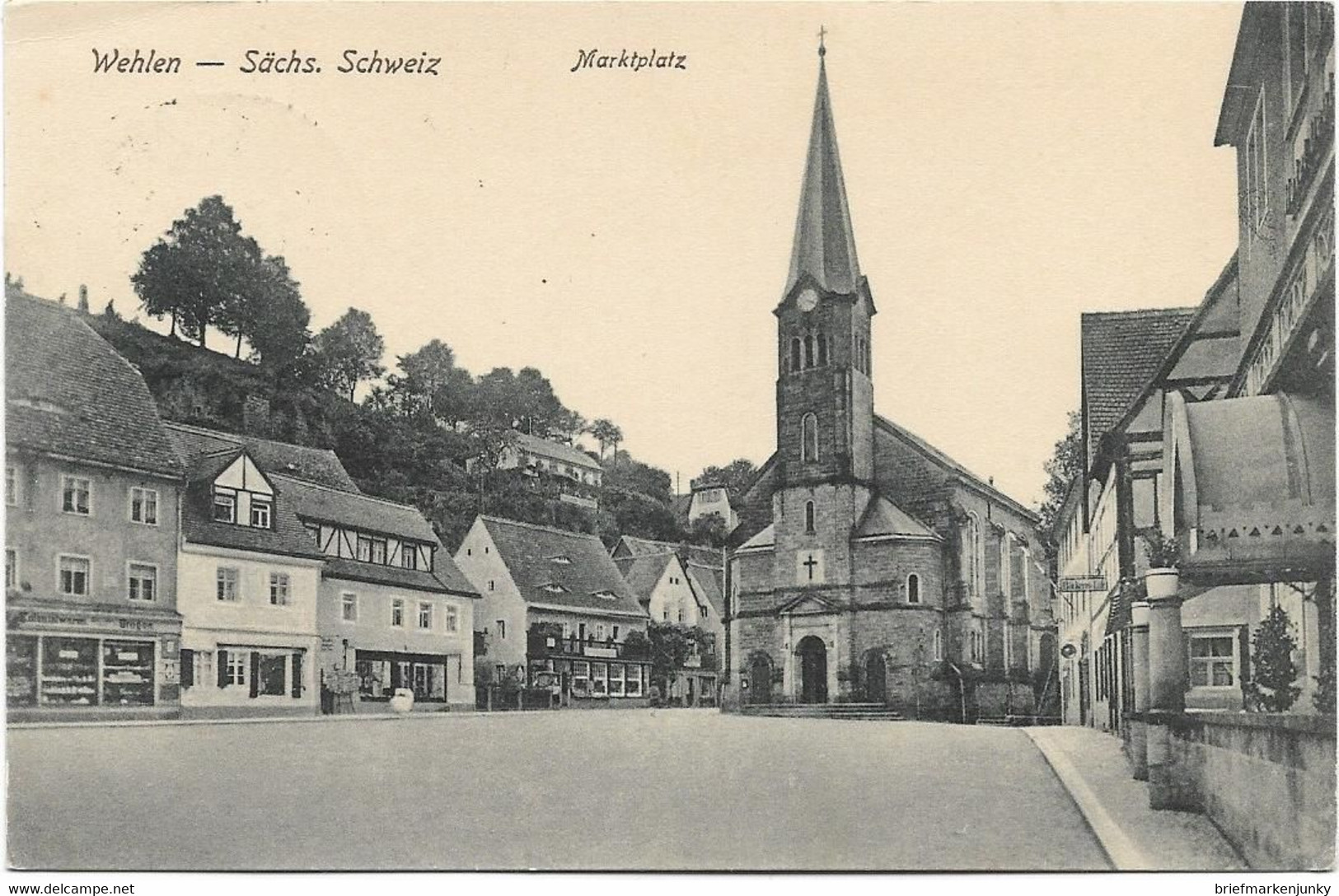 Wehlen , Marktplatz , Gelaufen Um 1930 ? , AK 36 - Wehlen