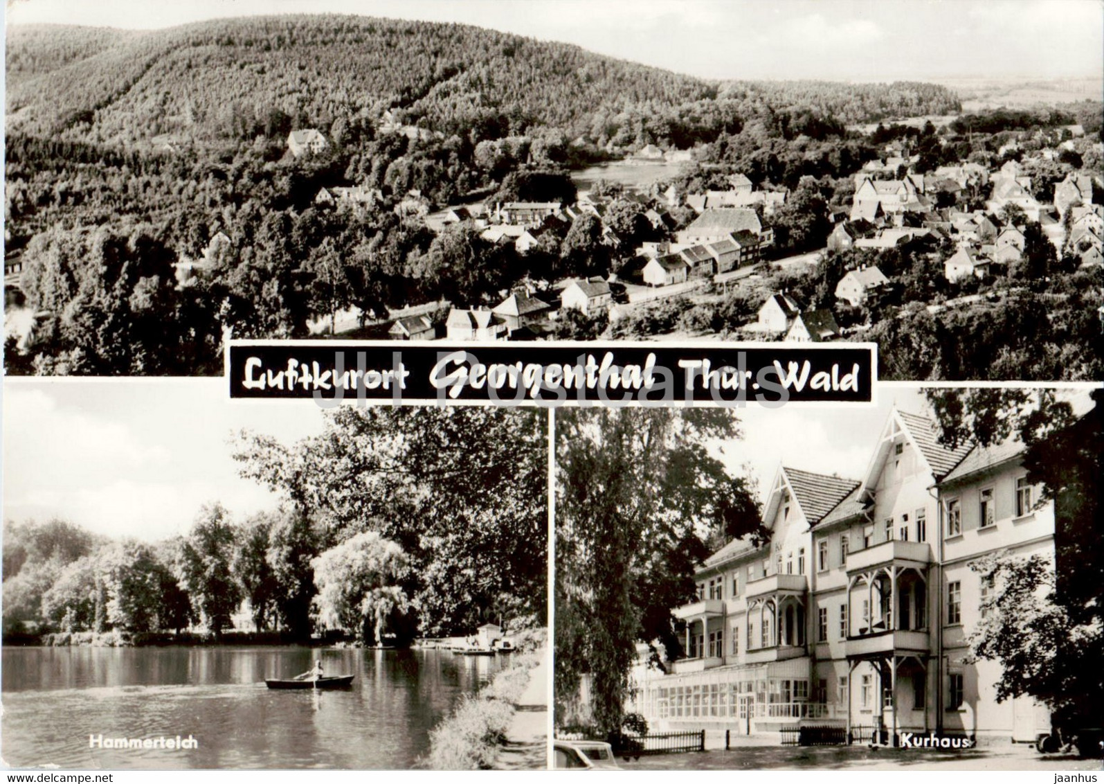 Luftkurort Georgenthal - Thur Wald - Hammerteich - Kurhaus - 1978 - Germany DDR - Used - Georgenthal