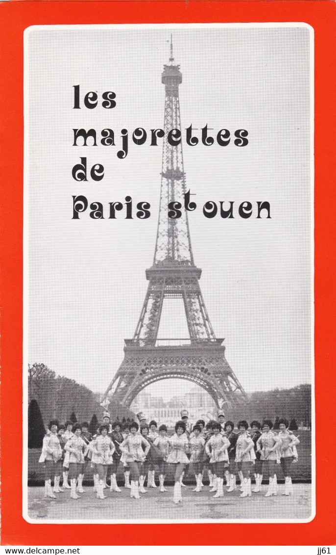 SAINT OUEN LES MAJORETTES DE PARIS DEPLIANT CARTONNER 3 VOLETS ANNEE 1965 70 TRES BON ETAT - Altri & Non Classificati