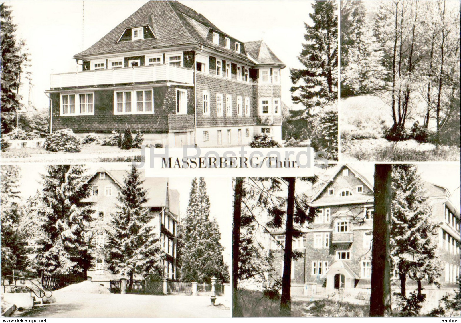 Masserberg - Prof Dr Georg Lenz Haus - Im Massertal - Old Postcard - 1976 - Germany DDR - Used - Masserberg