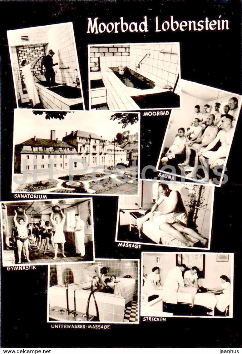 Moorbad Lobenstein - Sauna - Sanatorium - Massage - Gymnastik - Old Postcard - Germany DDR - Unused - Lobenstein