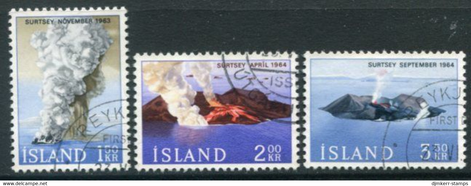 ICELAND 1965 Island Of Surtsey  Used.  Michel 392-94 - Gebruikt