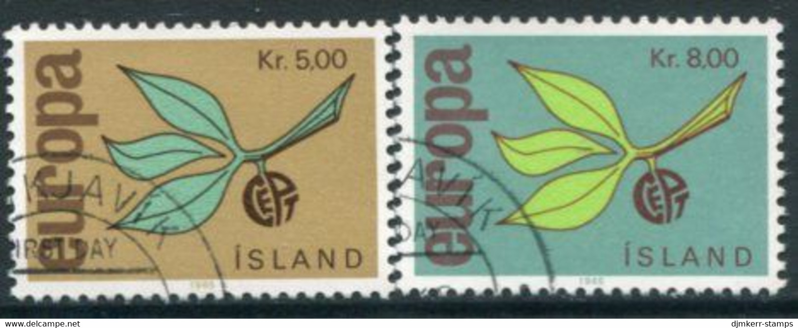 ICELAND 1965 Europa  Used.  Michel 395-96 - Used Stamps