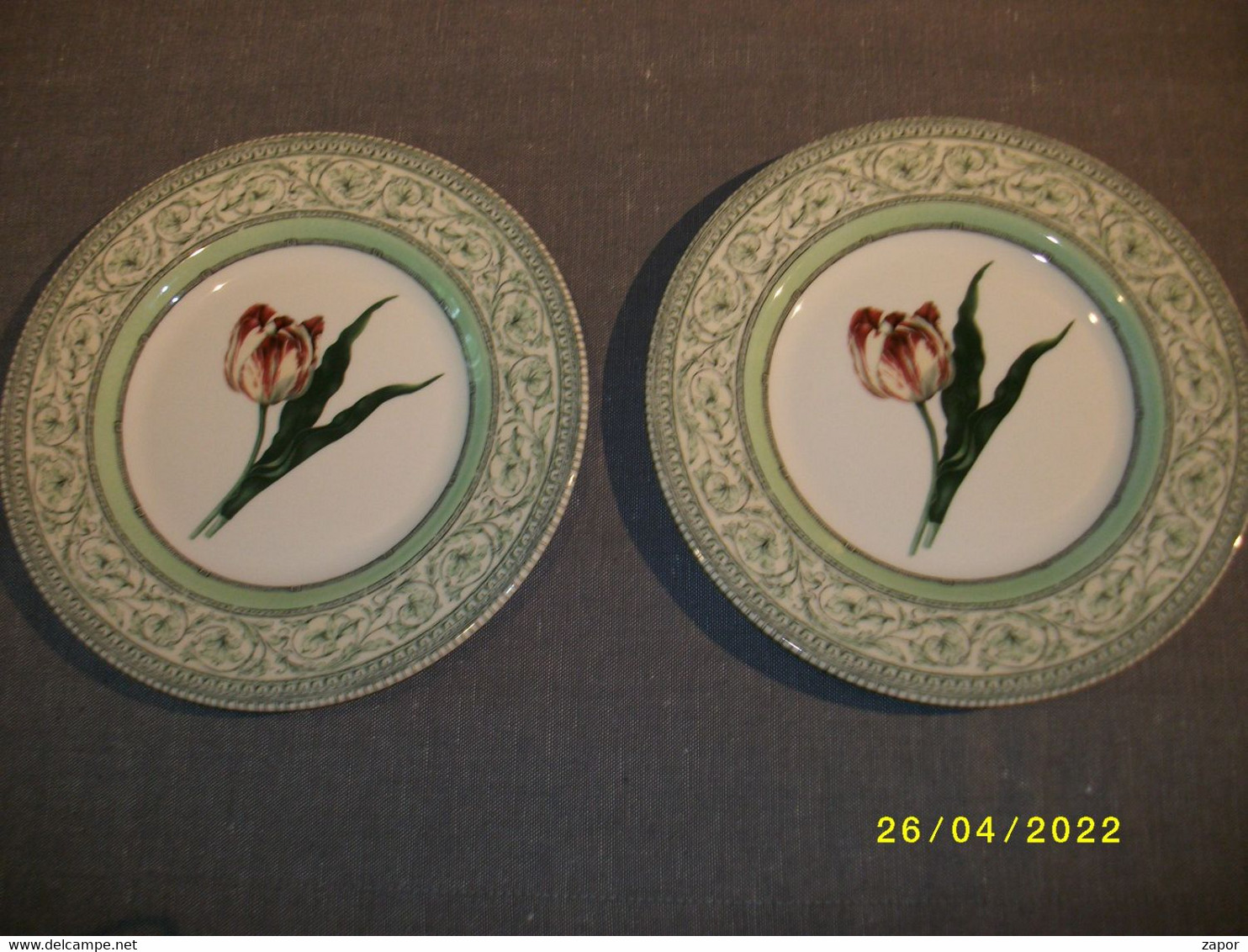 2 X Porseleinen Borden - The Royal Horticultural Society - Applebee Collection - Plates