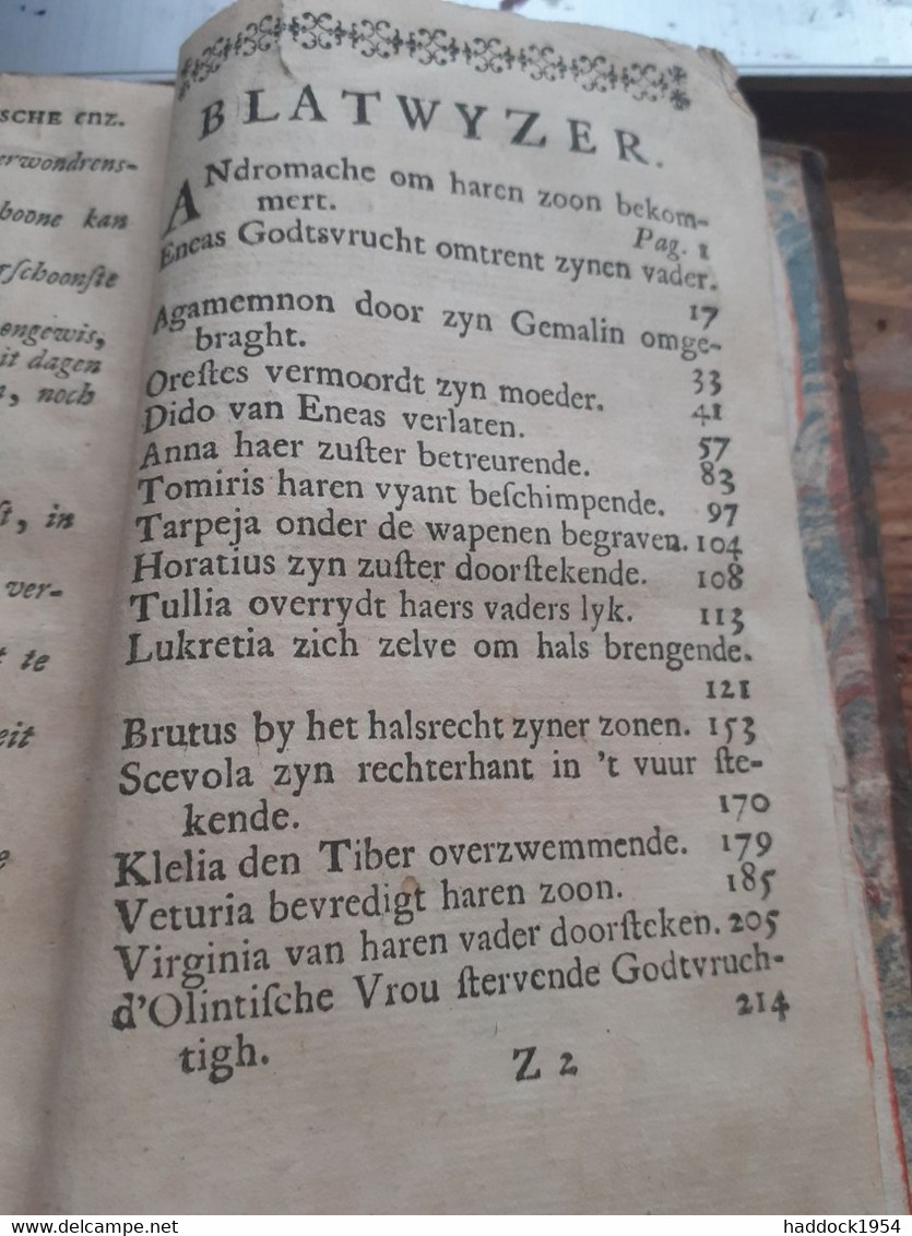 Tooneel Van Voorname Heidensche Deugden En Ondeugden Jan Daniel Beman 1724 - Theatre