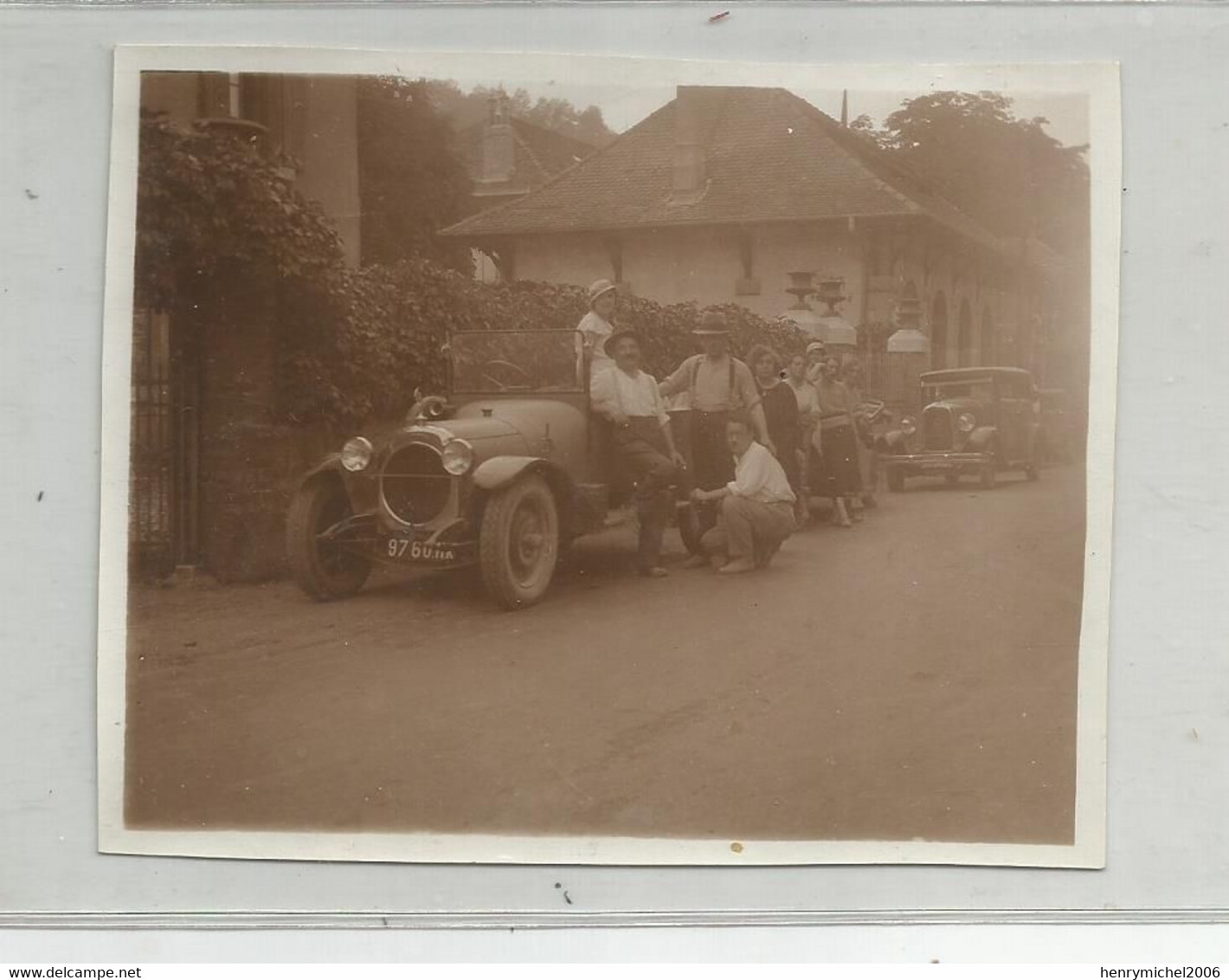 Photographie  Charavines Les Bains 38 Isère , Autos Voitures En 1932 , Photo 10,5x8,4 Cm Env - Automobili