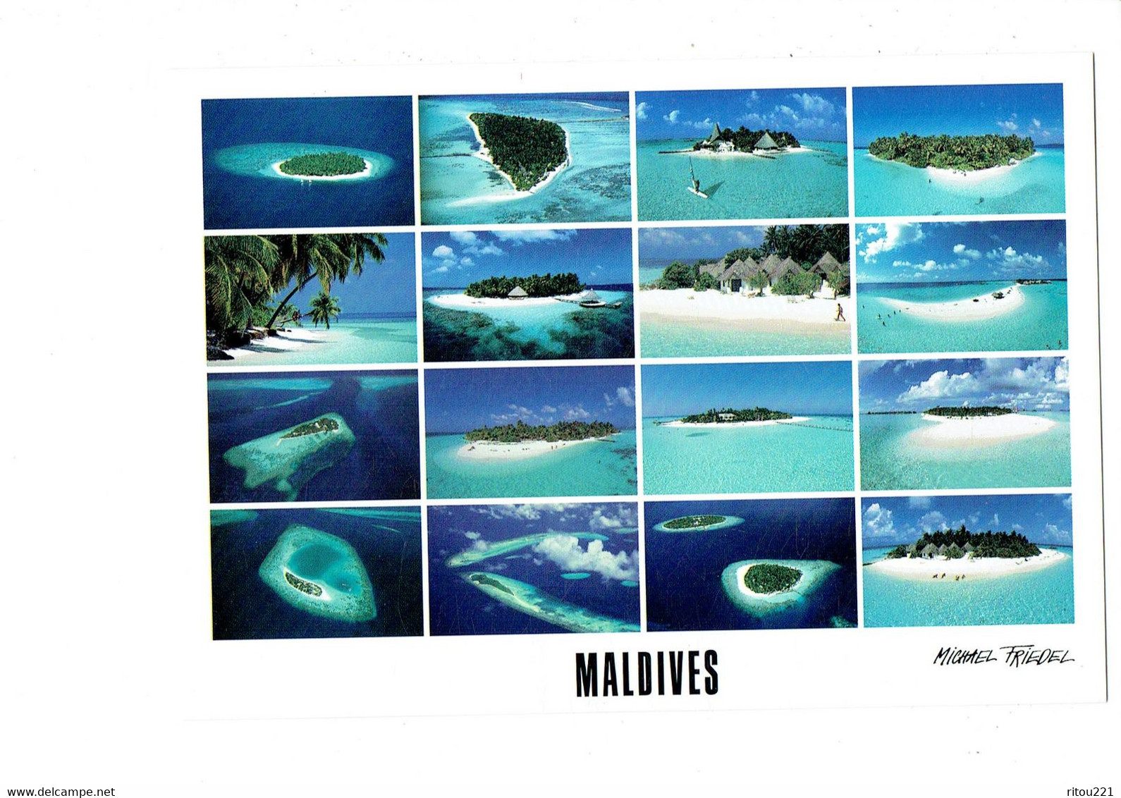 Cpm - MALDIVES - HOTEL ISLANDS - Photo Michael Friedel - Club Med. IHURU BANDOS Plage - Maldivas