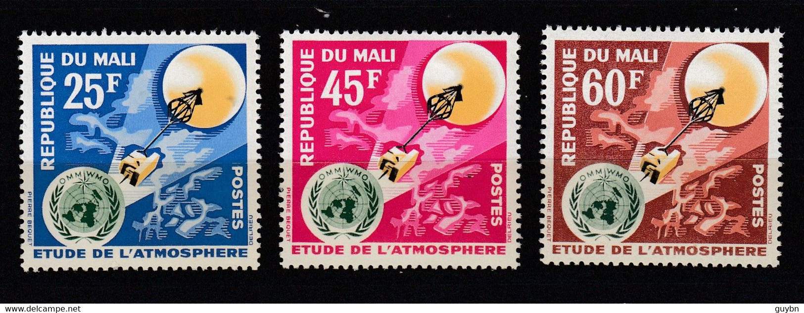 Mali YT 47 / 49 .. Etude De Atmosphère Satellite  ..  République Du Mali .. ** Sans Charnière Ni Trace .. 25 % Cote - Mali (1959-...)