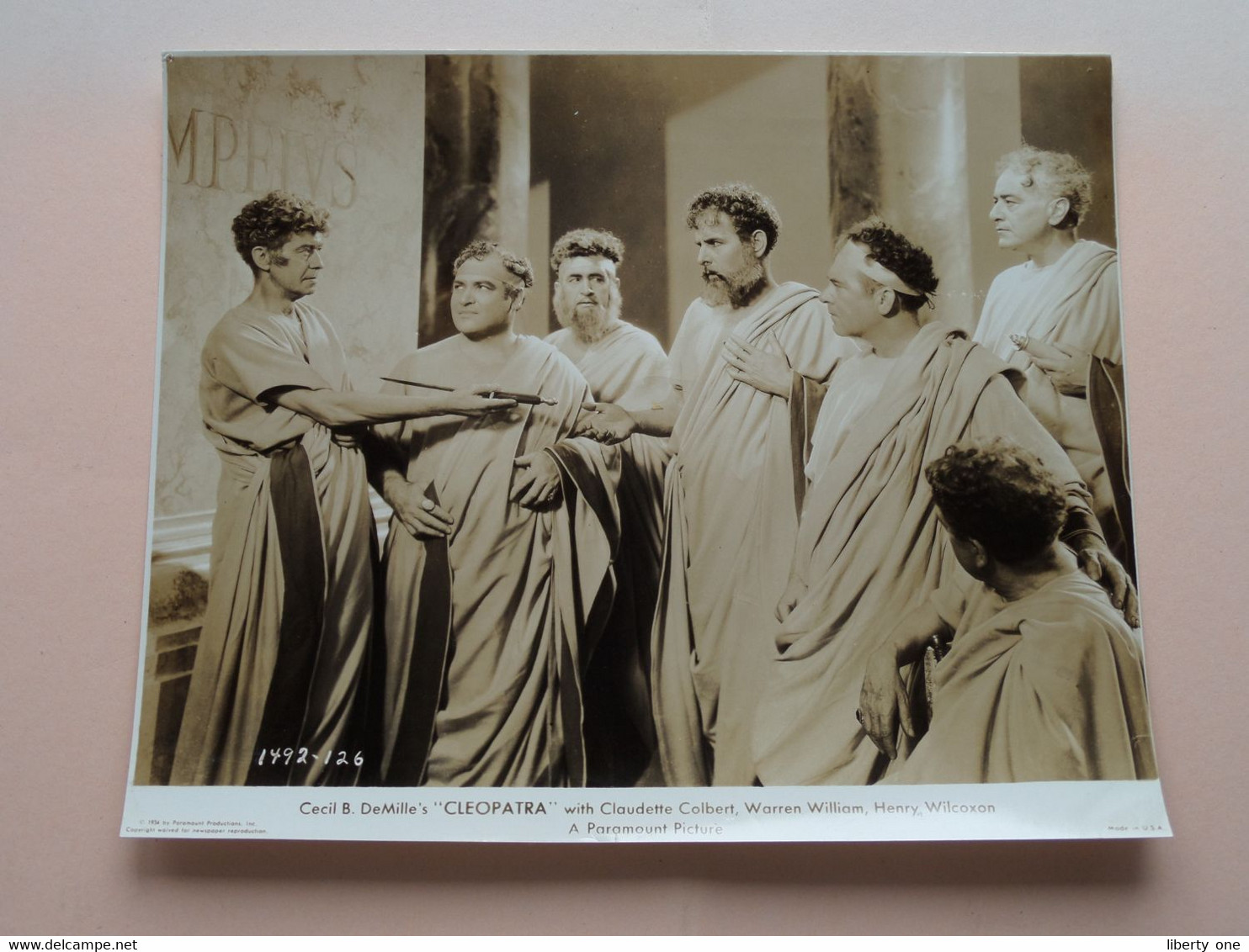 Cecile B. DeMille's " CLEOPATRA " With Claudette COLBERT, Warren WILLIAM, Henry WILCOXON ! - Fotos