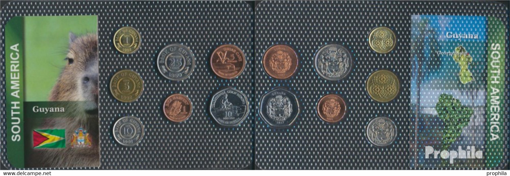 Guyana Stgl./unzirkuliert Kursmünzen Stgl./unzirkuliert Ab 1967 1 Cent Bis 10 Dollars - Guyana