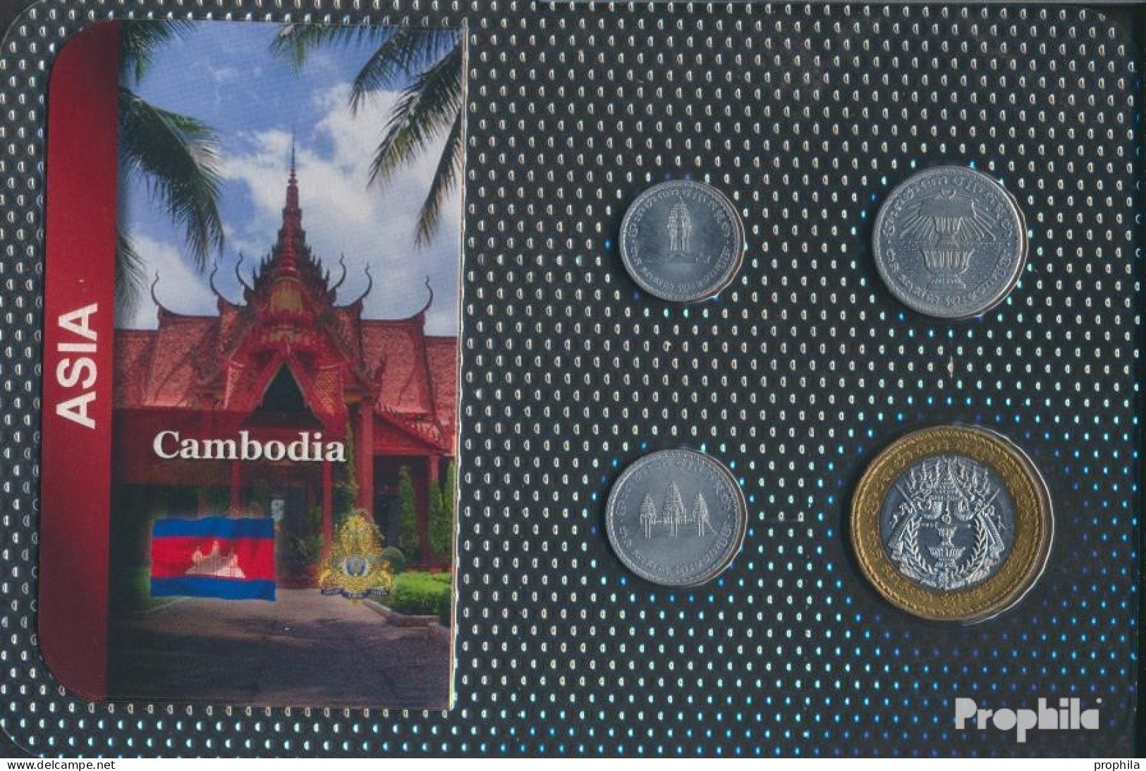 Kambodscha 1994 Stgl./unzirkuliert Kursmünzen Stgl./unzirkuliert 1994 50 Bis 500 Riel - Camboya