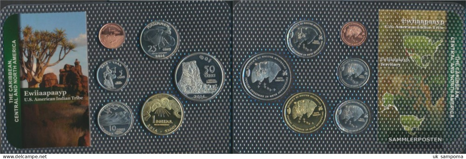 U.S. 2014 Stgl./unzirkuliert Kursmünzen Stgl./unzirkuliert 2014 1 CENT Until 1 US Dollars Ewiiaapaayp - Jahressets