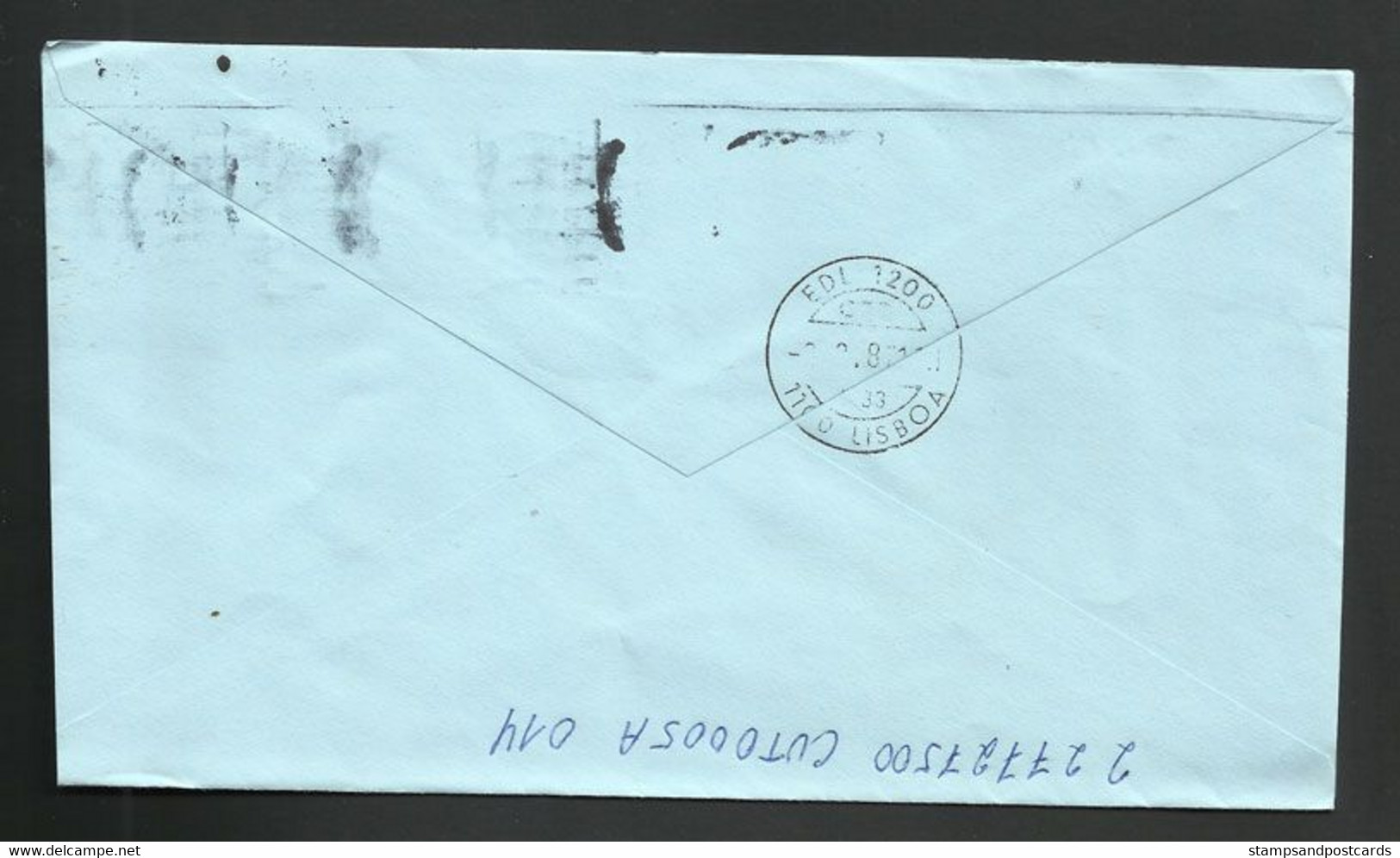 Portugal Lettre 1987 Timbre-taxe Port Dû Et Série Basique Maisons Traditionnelles Postage Due + Traditional Houses Cover - Covers & Documents