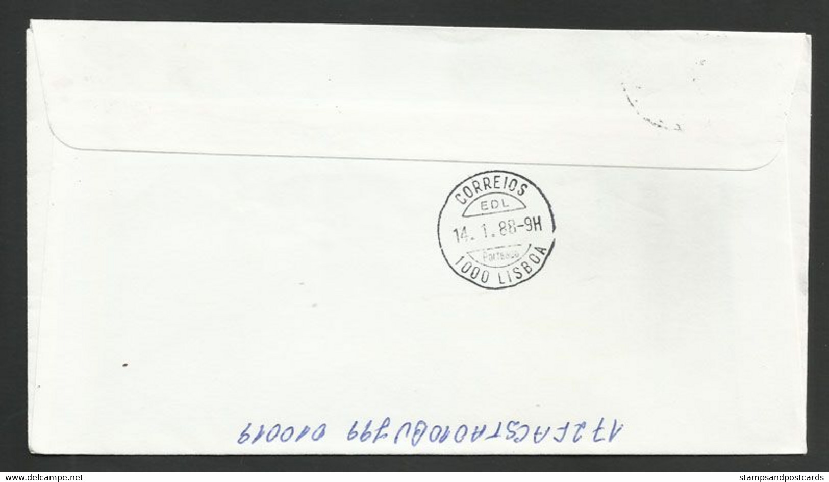 Portugal Lettre 1988 Timbre-taxe Port Dû Et Série Basique Maisons Traditionnelles Postage Due + Traditional Houses Cover - Brieven En Documenten