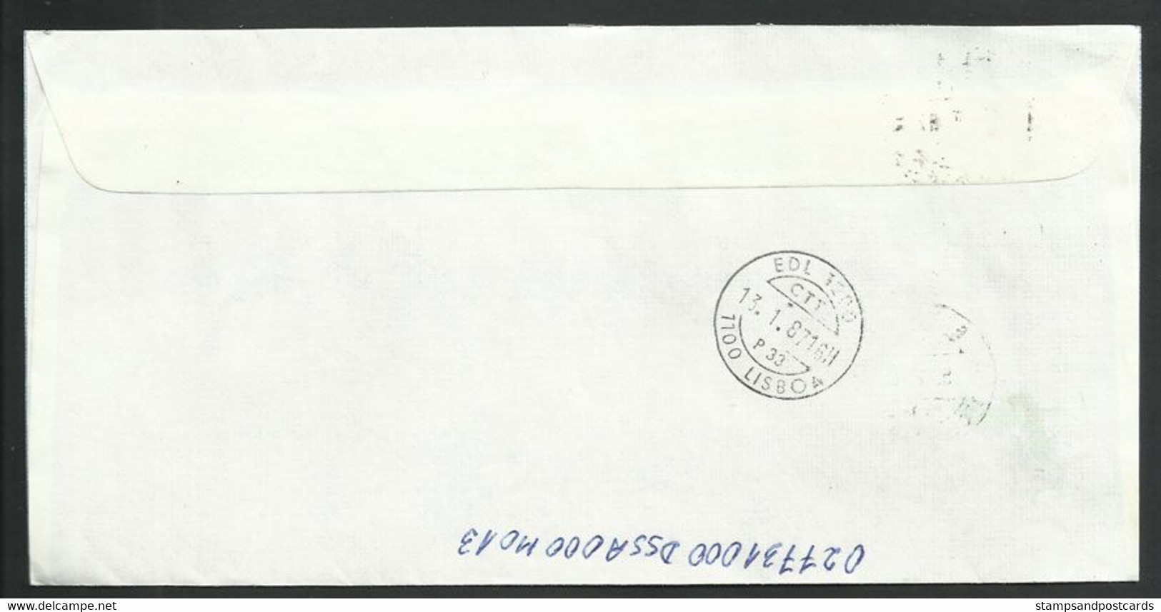 Portugal Lettre 1987 Timbre-taxe Port Dû Postage Due Cover - Brieven En Documenten