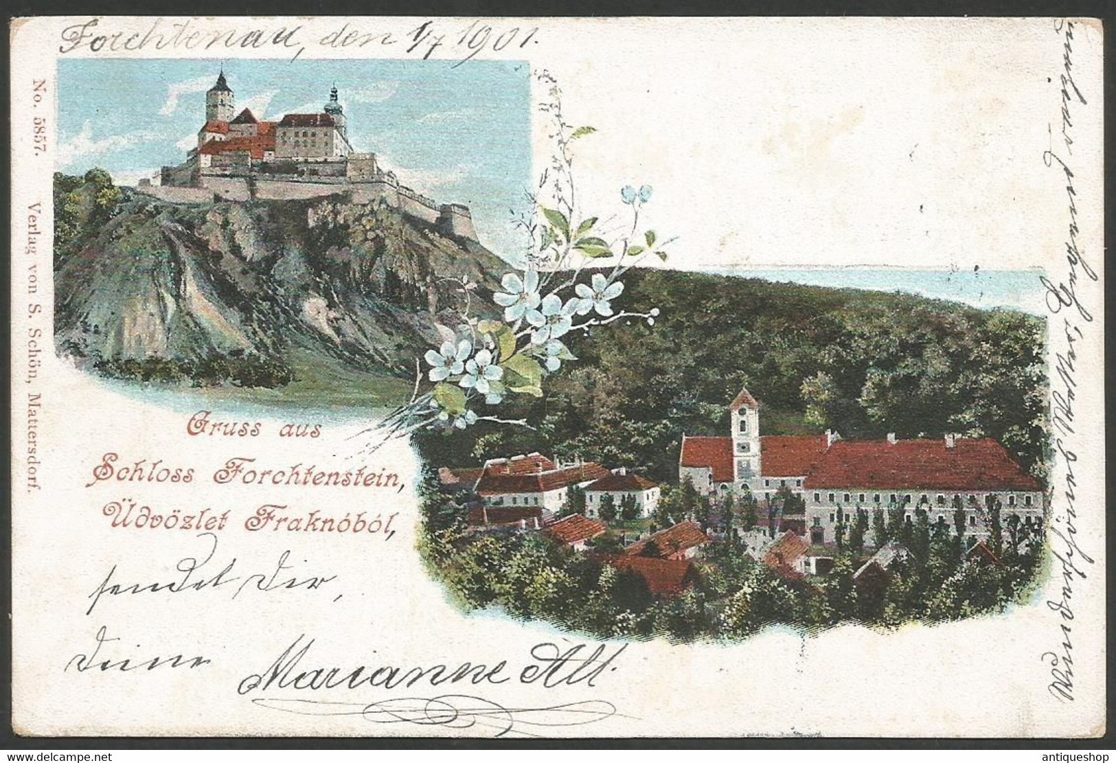 Austria-----Forchtenstein-----old Postcard - Forchenstein
