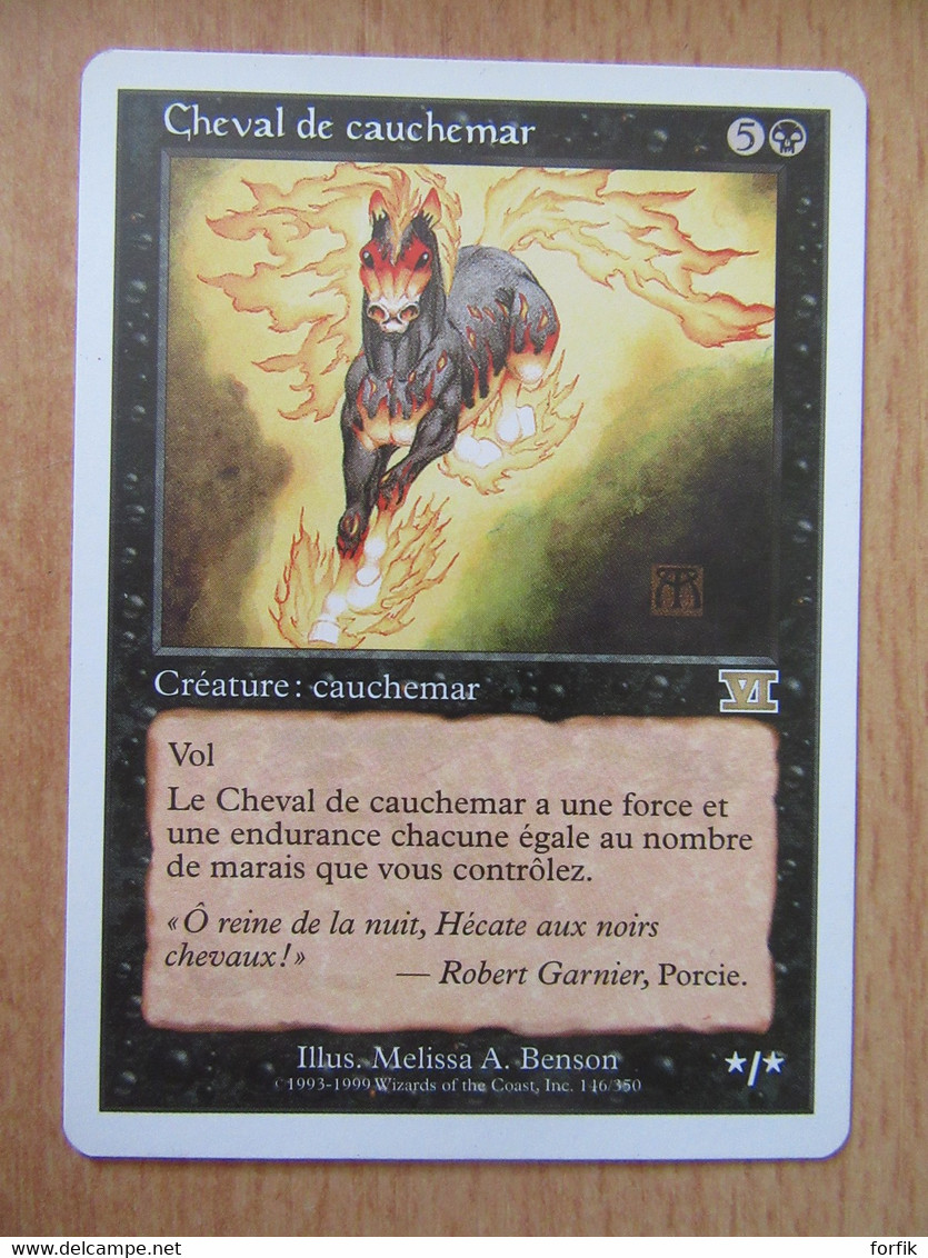 Magic The Gathering - Cheval De Cauchemar (Nightmare) FR - 6e Edition - Rare - TBE - Schwarz