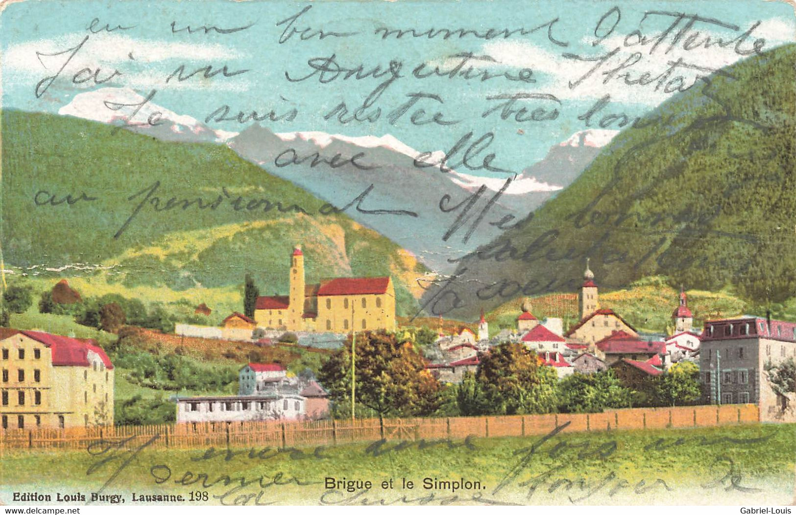 Brigue Et Le Simplon  Brig 1906 - Simplon