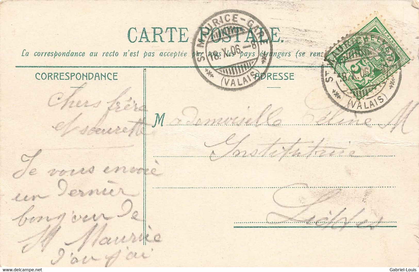 Brigue Et Le Simplon  Brig 1906 - Simplon