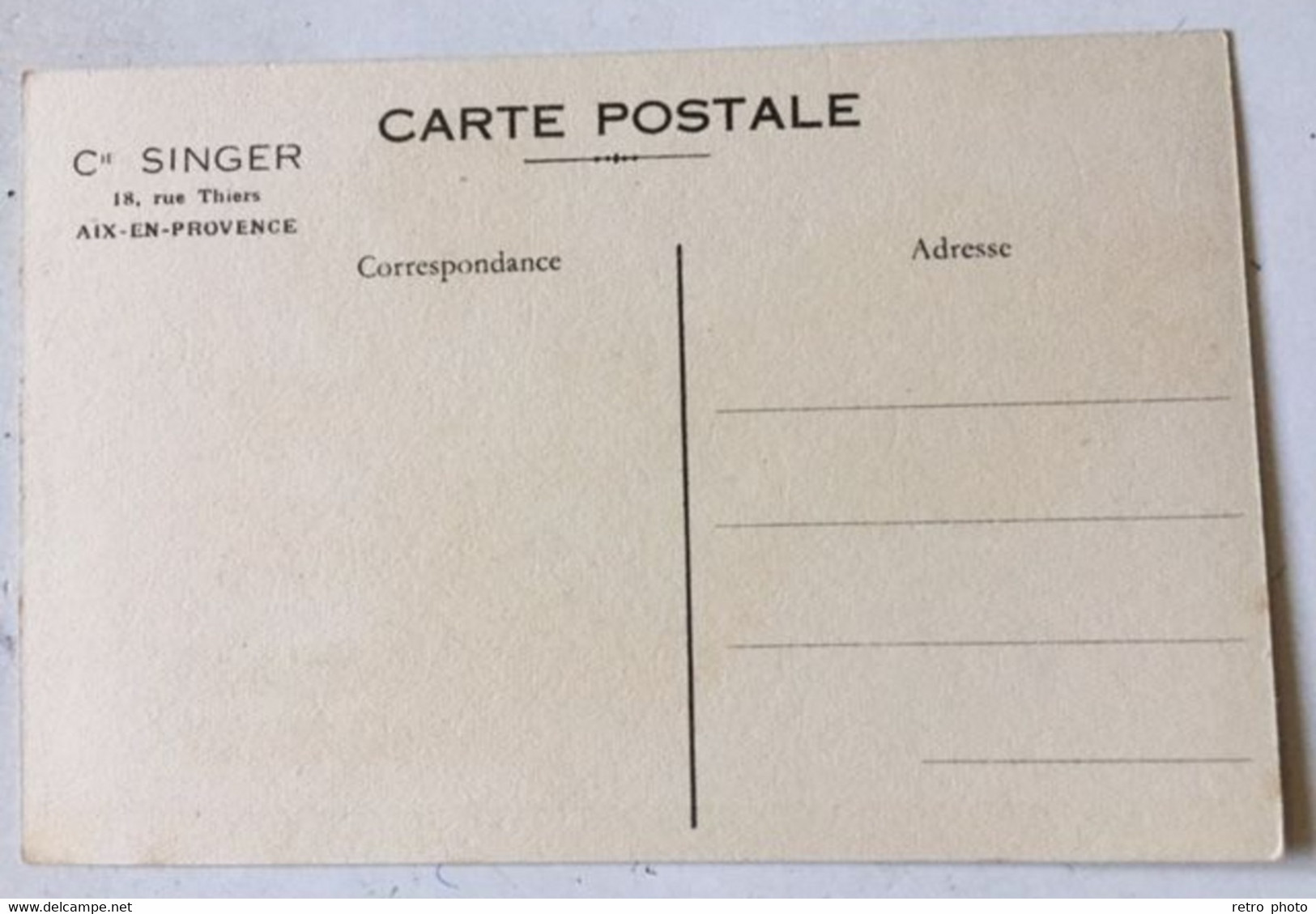 Cpa Machine à Coudre Moderne Singer 66K6 ... ( Poupée, Cie Singer, Aix En Provence Imprimé Au Verso) - Publicité
