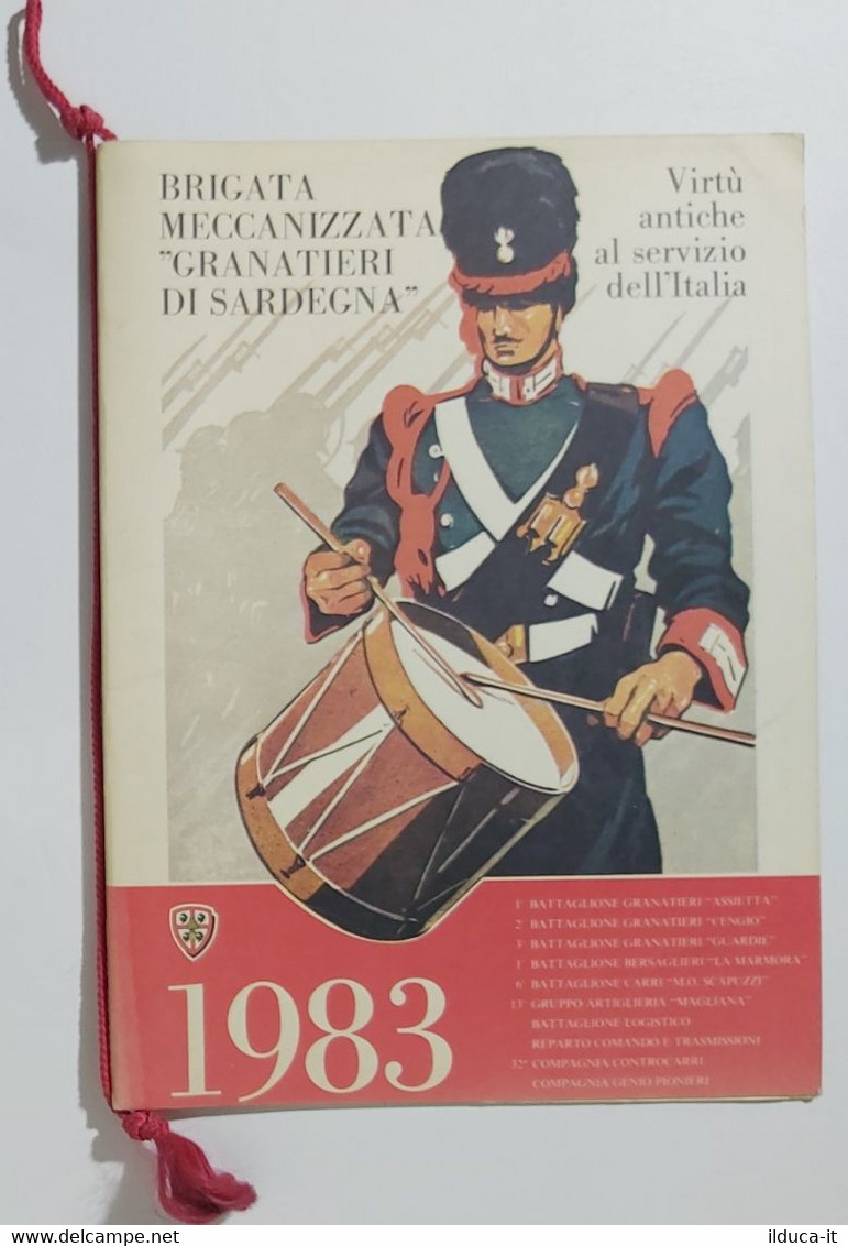 15767 Calendario Brigata Meccanizzata Granatieri Di Sardegna 1983 - Grand Format : 1981-90