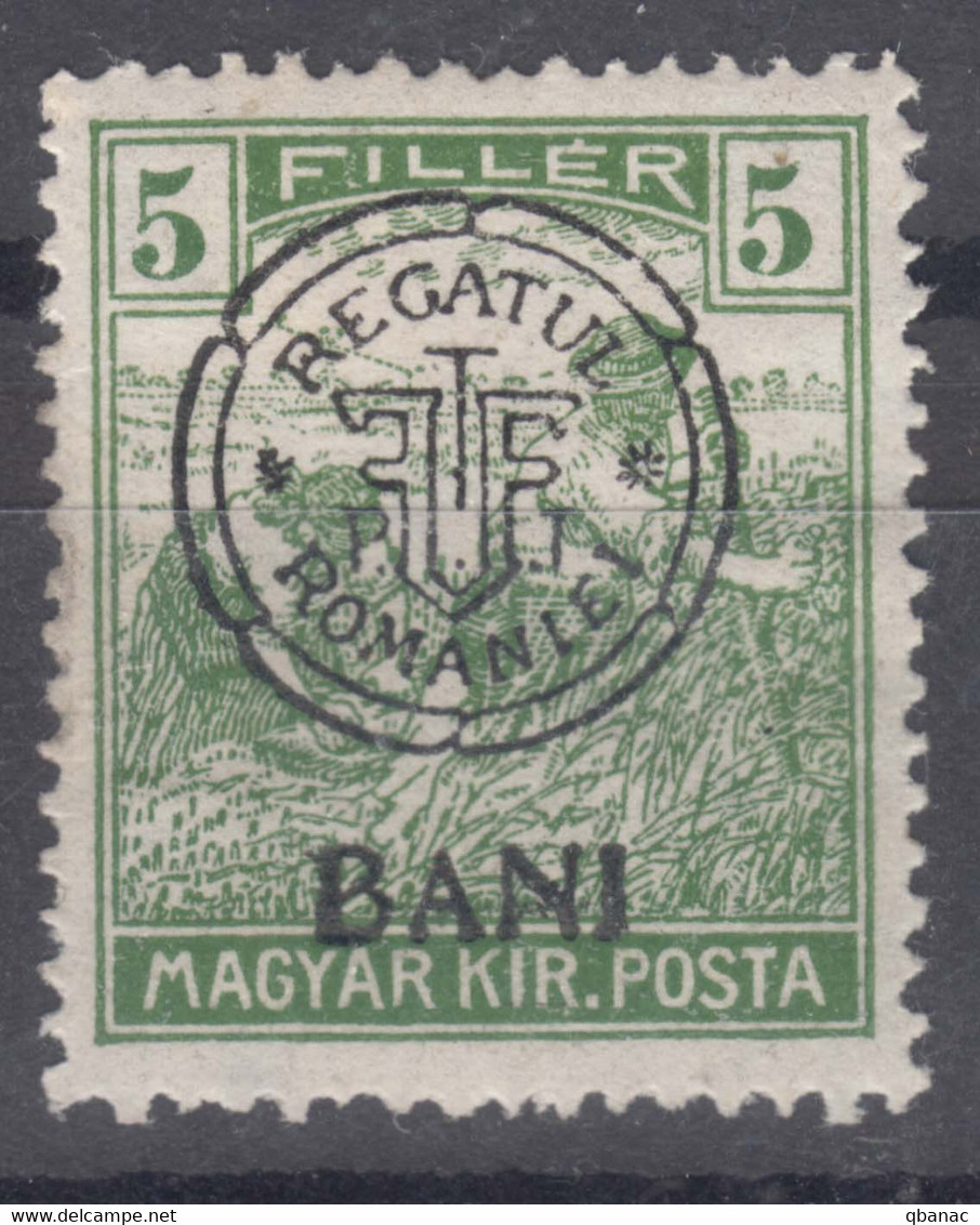 Romania Overprint On Hungary Stamps Occupation Transylvania 1919 Mi#28 I Mint Hinged - Transylvania
