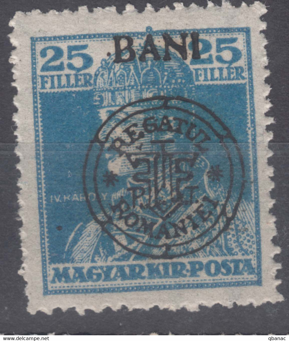 Romania Overprint On Hungary Stamps Occupation Transylvania 1919 Mi#48 I Mint Hinged - Transilvania