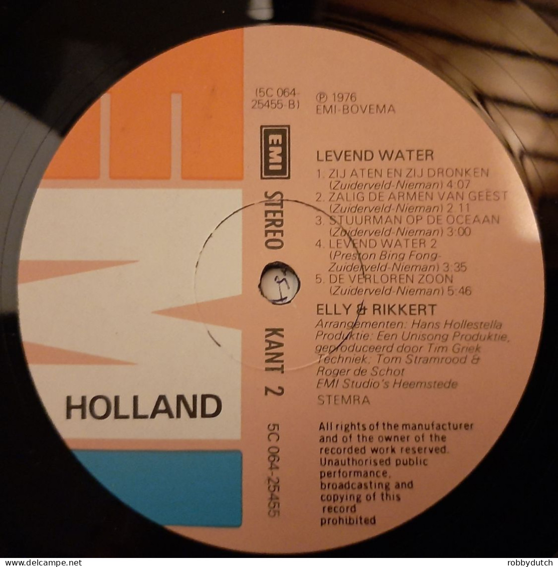 * LP *  ELLY & RIKKERT - LEVEND WATER (Holland - Religion & Gospel